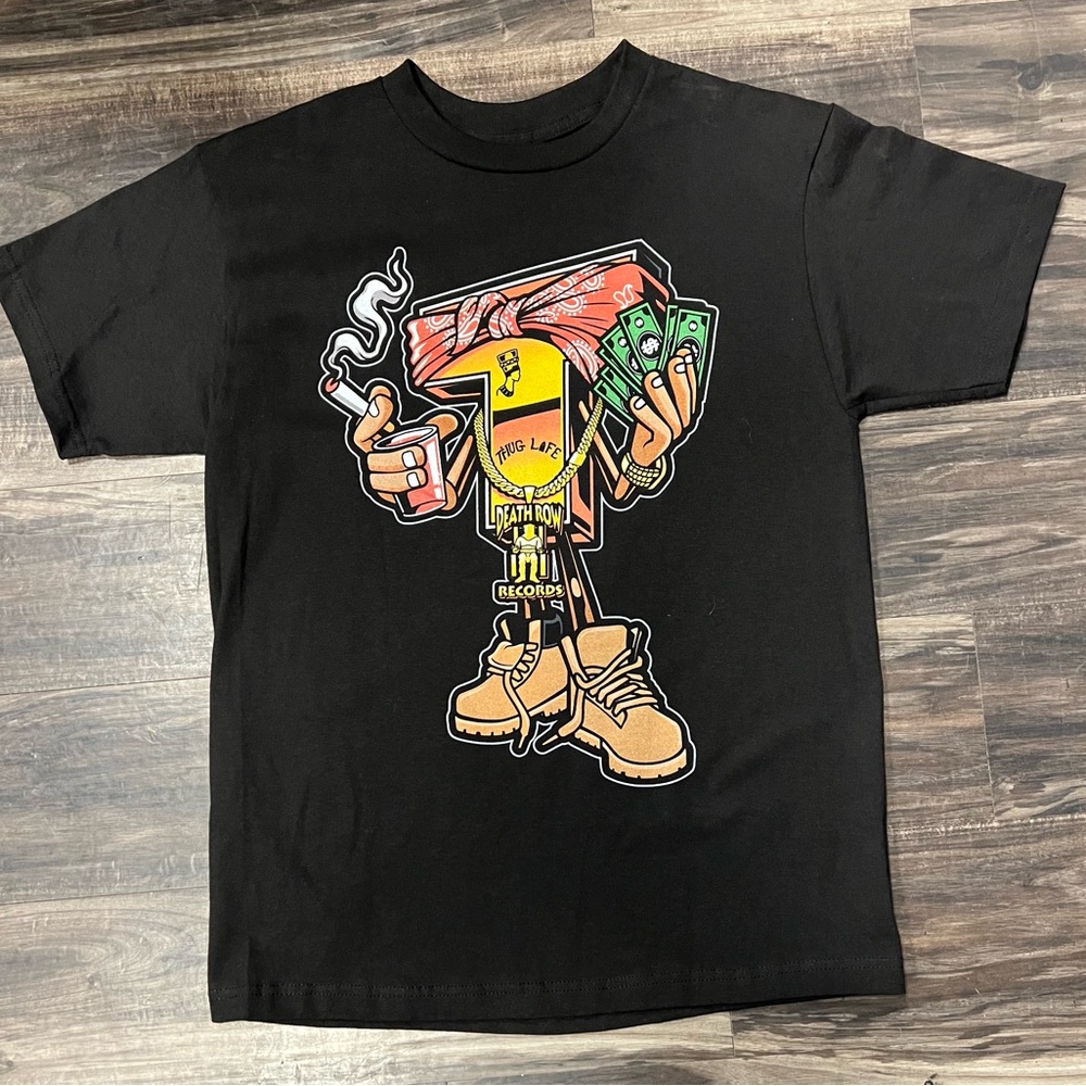 Retro Kings Tupac Black Graphic T-Shirt